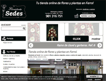 Tablet Screenshot of floristeriasedes.com